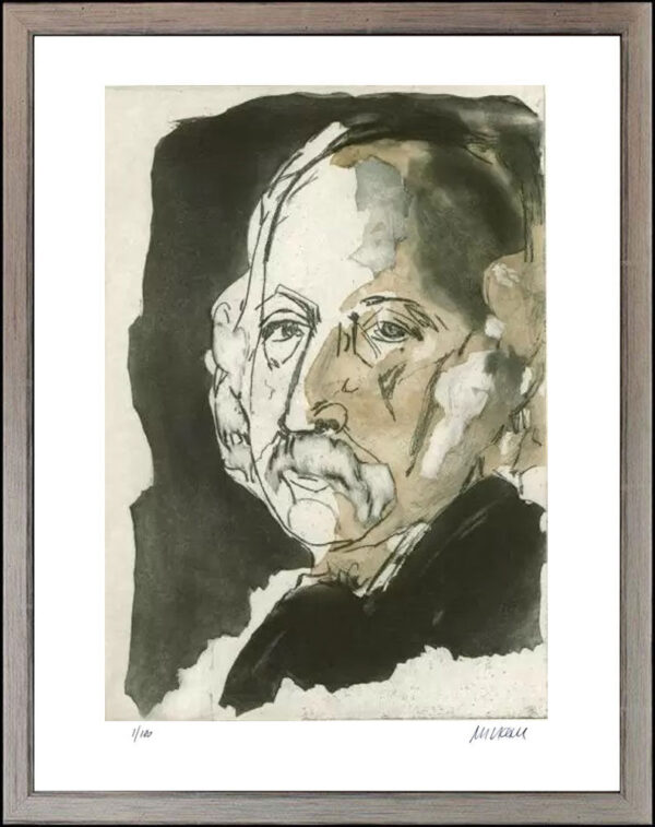 Armin Mueller-Stahl - Theodor Fontane - Original Radierung - limitiert und hands...