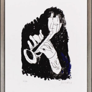 Armin Mueller-Stahl - TRUMPET - Original Lithografie - limitiert und handsignier...
