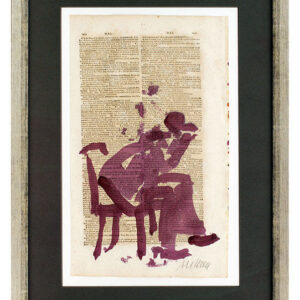 Armin Mueller-Stahl - WORT UND BILD - IN GEDANKEN - original gemalt - HANDSIGNIE...
