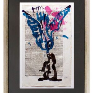 Armin Mueller-Stahl - WORT UND BILD - PAX IN NATURA - original gemalt - HANDSIGN...
