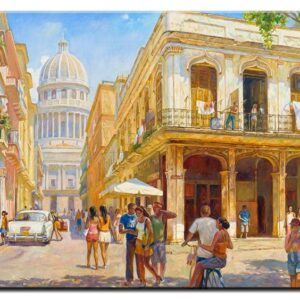 Diego Santos - Ein Sommertag am Capitolio-80 x 110 cm