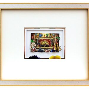 Branko - AT THE FIREPLACE - Original 3D Bild handsigniert