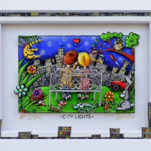 Branko - CITY LIGHTS - Original 3D Bild handsigniert