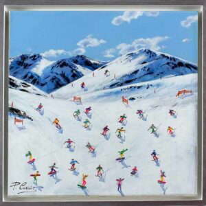 Paola Cassais - ABFAHRT - original Gemälde auf Leinwand
