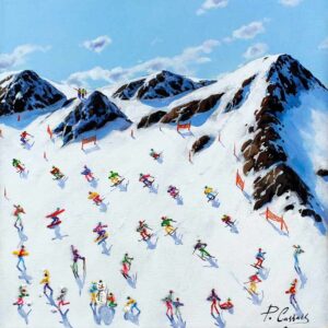 PAOLA CASSAIS - Auf der Piste - original Gemälde auf Leinwand