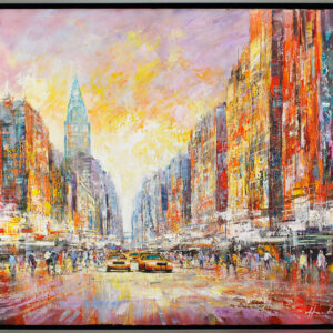 Christian Henze - Life in New York City - original Gemälde auf Leinwand