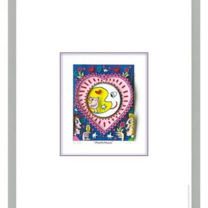 James Rizzi - MOONSTRUCK - Original 3D Bild drucksigniert