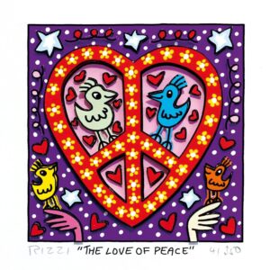 James Rizzi - THE LOVE OF PEACE - Original 3D Bild drucksigniert - ohne Rahmen P...