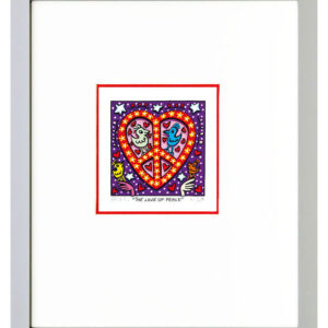 James Rizzi - THE LOVE OF PEACE - Original 3D Bild drucksigniert-alurahmen-Norma...