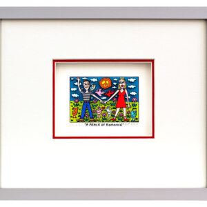James Rizzi - A PEACE OF ROMANCE  - Original 3D Bild drucksigniert-alurahmen-AP ...
