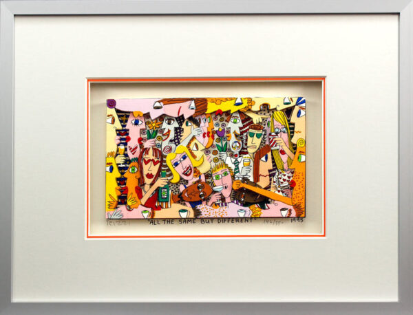 James Rizzi Bilder - ALL THE SAME BUT DIFFERENT - HANDSIGNIERT