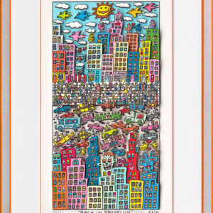 James Rizzi Bilder - BACK IN BROOKLYN - HANDSIGNIERT