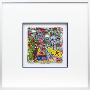 James Rizzi - BRONX BEAT - Original 3D Bild drucksigniert