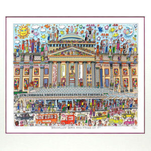 James Rizzi Brooklyn born and proud of it Orig. 3D Bild drucksigniert - ohne Rah...