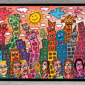 James Rizzi CITY OF ROMANCE - 2D-Pigmentgrafik