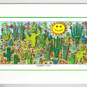 James Rizzi - DESERT LIFE  - Original 3D Bild drucksigniert - ohne Rahmen PP-AP ...