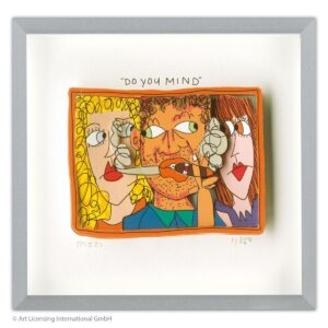 James Rizzi - DO YOU MIND - Original 3D Bild drucksigniert
