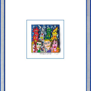 James Rizzi - DOUBLE DATE - Original 3D Bild drucksigniert