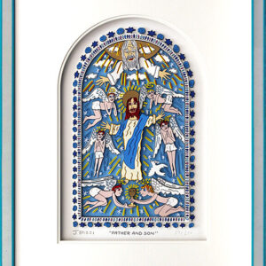 James Rizzi - Father and Son - Original 3D Bild drucksigniert