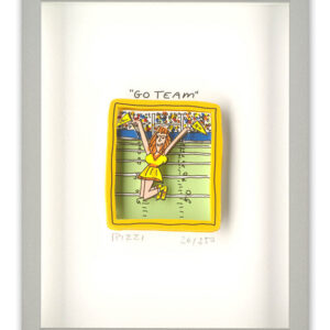 James Rizzi - GO TEAM - Original 3D Bild drucksigniert