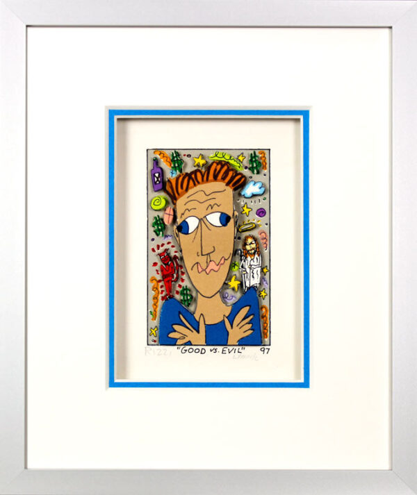 James Rizzi Bilder - GOOD VS. EVIL - HANDSIGNIERT