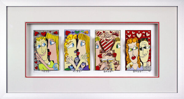 James Rizzi Bilder - KISS KISS BANG BANG - HANDSIGNIERT