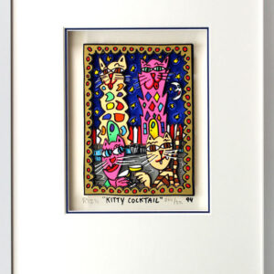 James Rizzi Bilder - KITTY COCKTAIL - HANDSIGNIERT