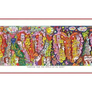 James Rizzi - LOOKING FOR THE APPLE OF MY HEART - Original 3D Bild drucksigniert...