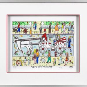 James Rizzi Bilder - LOVE AND MARRIAGE - HANDSIGNIERT