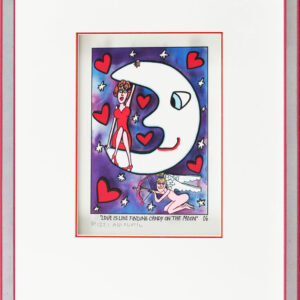 James Rizzi Bilder - LOVE IS LIKE FINDING CANDY ON THE MOON - HANDSIGNIERT