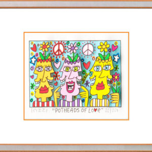 James Rizzi Bilder - POTHEADS OF LOVE - original 3D-Bildobjekt