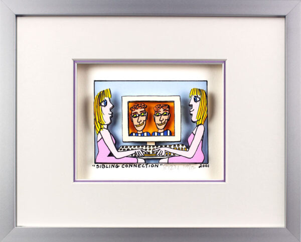 James Rizzi Bilder - SIBLING CONNECTION - HANDSIGNIERT