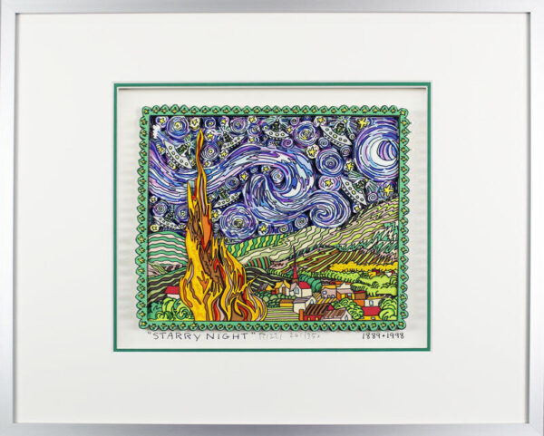 James Rizzi Bilder - STARRY NIGHT - HANDSIGNIERT