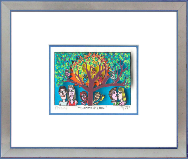 James Rizzi Bilder - SUMMER LOVE - original 3D-Bildobjekt