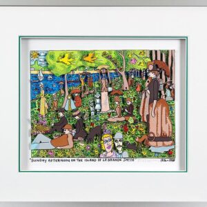 James Rizzi Bilder - SUNDAY AFTERNOON ON THE ISLAND OF LA GRANDE JATTE-HANDSIGNI...