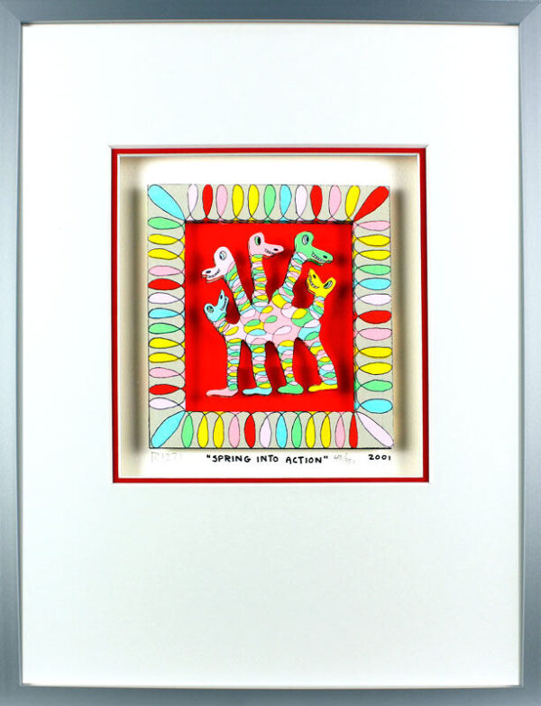 James Rizzi Bilder - SPRING INTO ACTION - HANDSIGNIERT