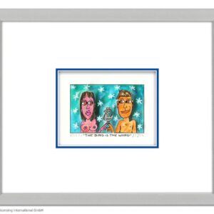 James Rizzi - THE BIRD IS THE WORD - Original 3D Bild drucksigniert