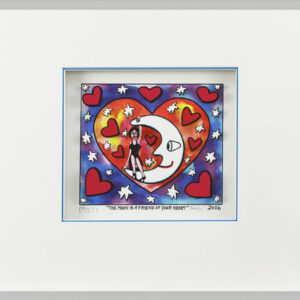 James Rizzi Bilder - THE MOON IS A FRIEND OF YOUR HEART - HANDSIGNIERT