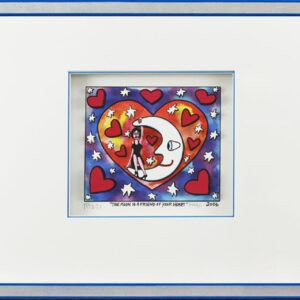 James Rizzi Bilder - THE MOON IS A FRIEND OF YOUR HEART - HANDSIGNIERT