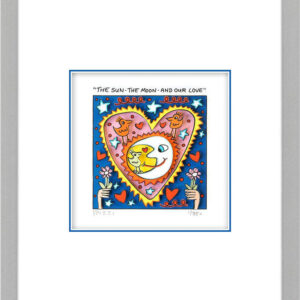 James Rizzi - THE SUN - THE MOON - AND OUR LOVE  - Original 3D Bild drucksignier...
