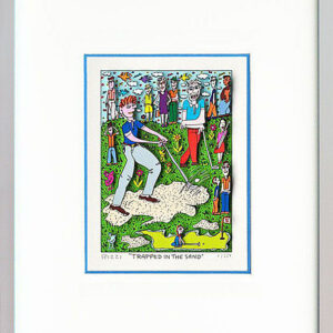 James Rizzi TRAPPED in the SAND - Original 3D Grafik drucksigniert