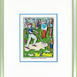 James Rizzi TRAPPED in the SAND - Original 3D Grafik drucksigniert