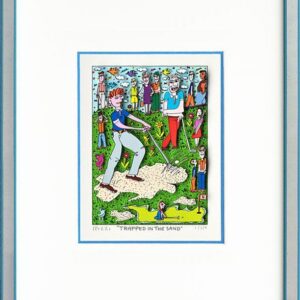 James Rizzi TRAPPED in the SAND - Original 3D Grafik drucksigniert