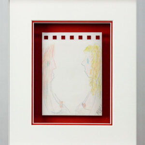 James Rizzi Bilder - GIRLS - UNIKAT - handgemalte Skizze - HANDSIGNIERT