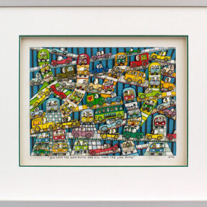 James Rizzi - YOU TAKE THE HIGH ROAD AND I'LL TAKE THE LOW ROAD - Original 3D Bi...