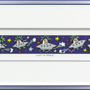 James Rizzi Bilder - LOST IN SPACE - Original 3D Bild drucksigniert
