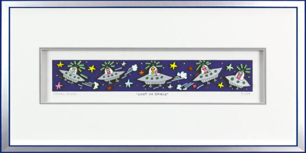 James Rizzi Bilder - LOST IN SPACE - Original 3D Bild drucksigniert