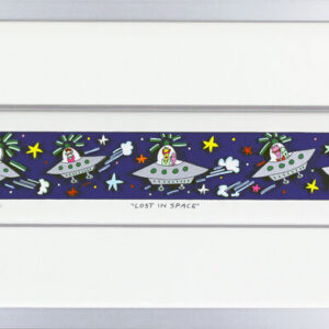 James Rizzi Bilder - LOST IN SPACE - Original 3D Bild drucksigniert