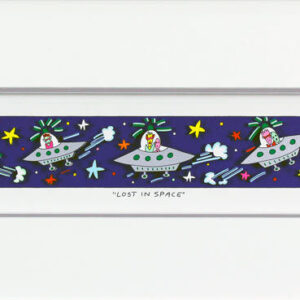 James Rizzi Bilder - LOST IN SPACE - Original 3D Bild drucksigniert