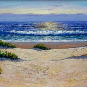 JOAN PUERTO CORNELLA - WELLEN IM ABENDLICHT - Originalgemälde